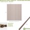 Ekena Millwork 94H x 3/8T Adjustable Wood Slat Wall Panel Kit w/ 1W Slats, Walnut contains 42 Slats SWW84X94X0375WA - alternate 6